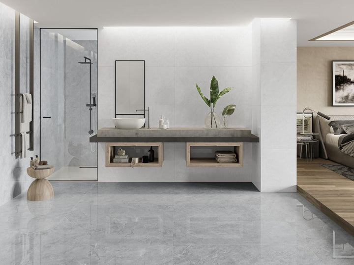 Belvedere White Matte 12x24 Porcelain Tile