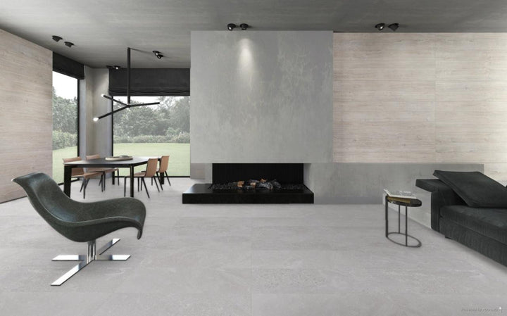 Baldosa de porcelana Chamonix Blanca 12x24