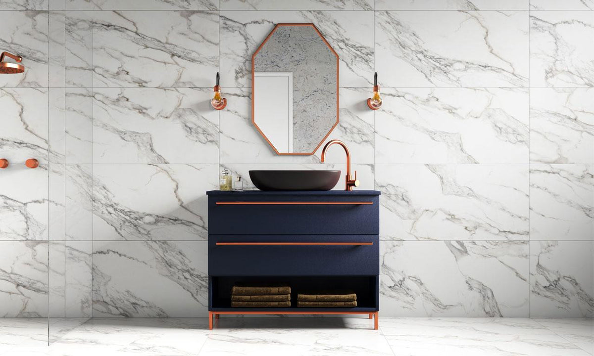 Alpino White 20x40 Satin Porcelain Tile