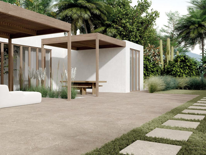 Shellstone Beige R11 12x24 Stone Look Porcelain Tile