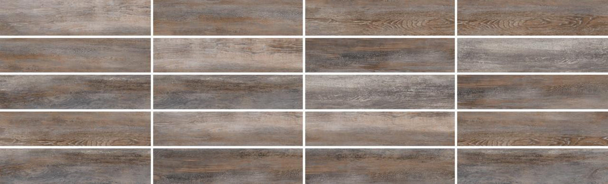 Lena Brown 8x36 Porcelain Plank Tile
