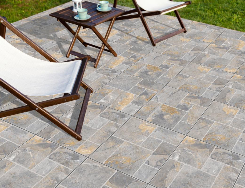 Patio Paver Grey 22x22 Ceramic Floor Tile