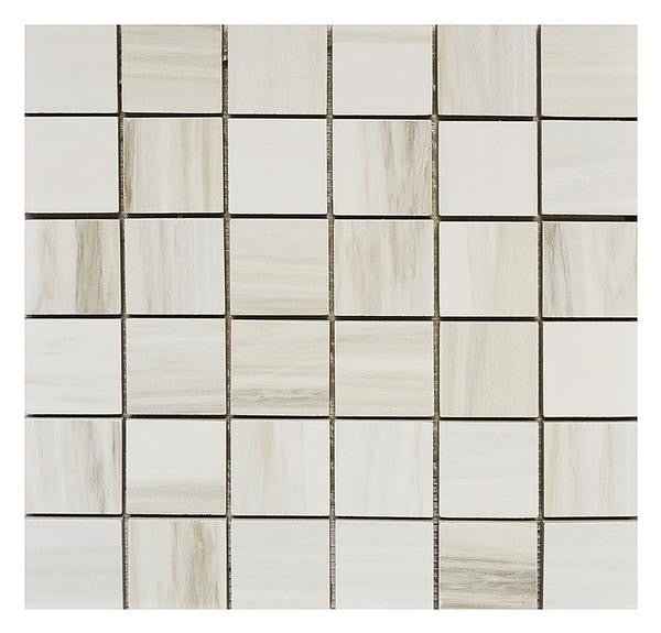 Mosaico de Porcelana Ontario Greige 2x2 en Plancha de 12x12