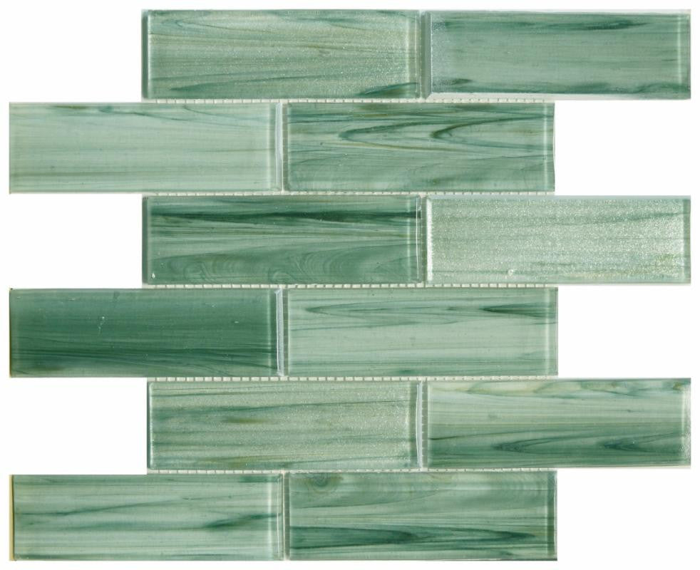 Mosaico de vidrio Isla Helecho 2x6 12x12