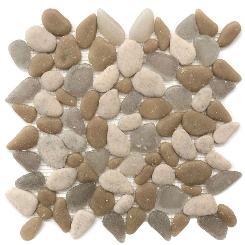 Mosaico de guijarros de vidrio Liquid Rocks Sandstones 12x12