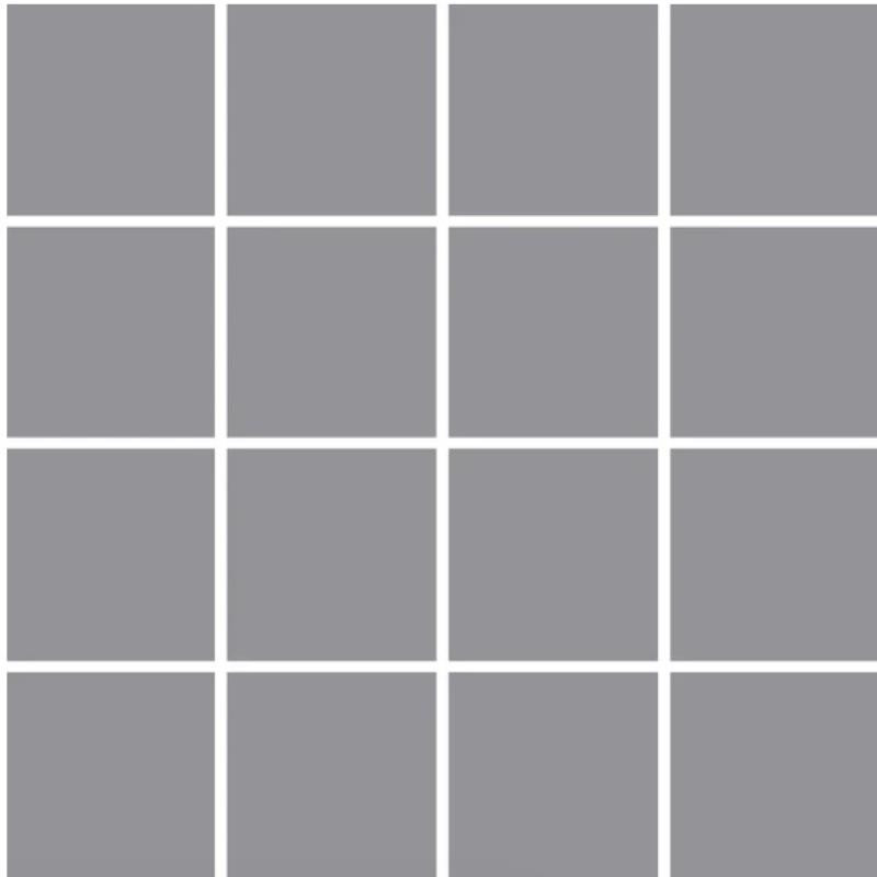 OM-13418 Light Gray 3x3 Ceramic Mosaic Tile 12x12 Sheet
