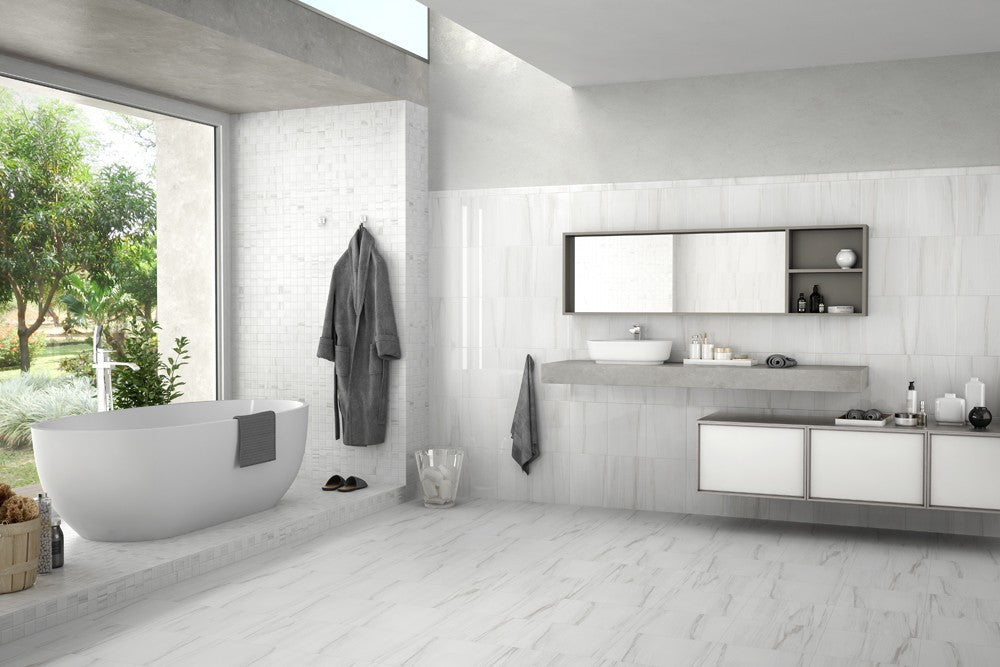 Ontario Blanco 10x13 Glossy Ceramic Wall Tile