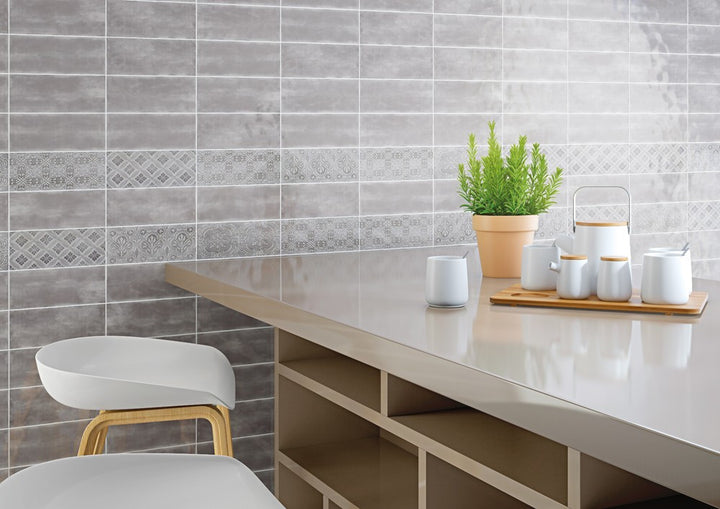 Maiolica Tender Grey 4x10 Ceramic Subway Tile