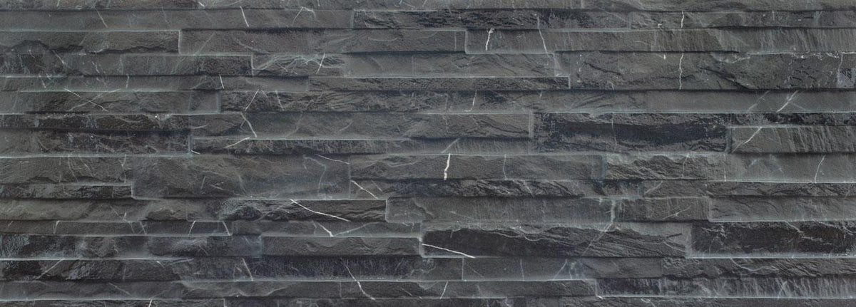 Thuy Marquina 13x36 Textured Porcelain Wall Tile