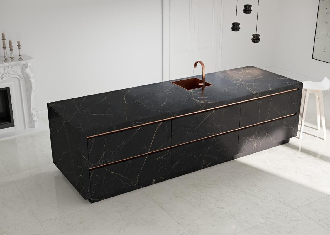 Panel de porcelana Coverlam Nero Ardi 39x118