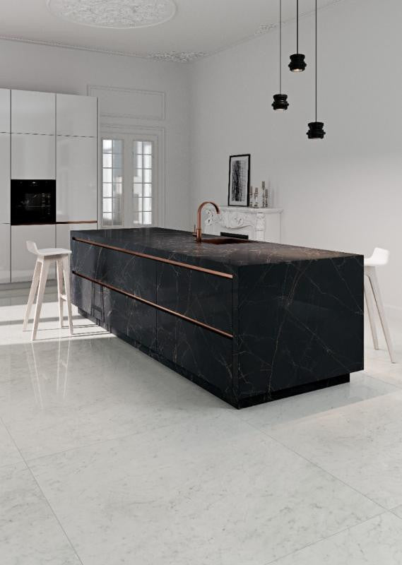 Panel de porcelana Coverlam Nero Ardi 39x118