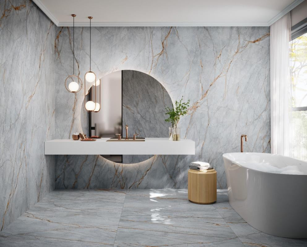 Panel de porcelana Coverlam Blue Roma 48x109