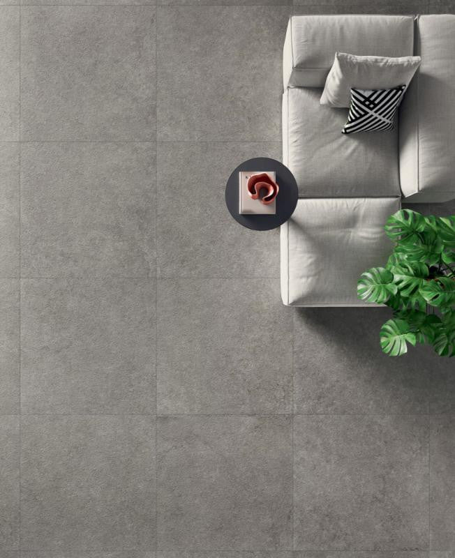 Panel de porcelana Pura Grey Cincelado 48x109