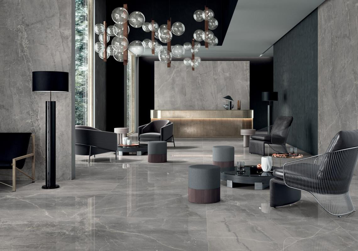 Synestesia Gray Marble 48x109 Polished Porcelain Panel Porcelain Tile