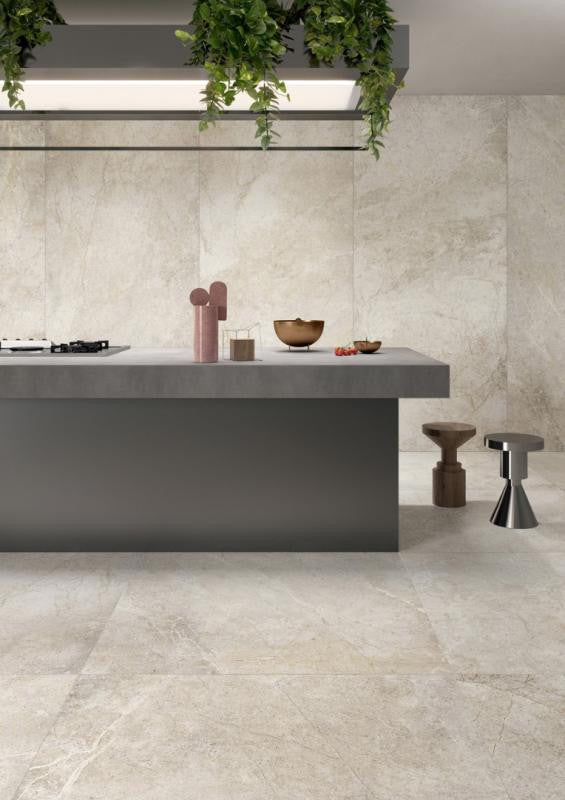 Panel de porcelana Anthea White 48x109