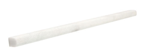 Carrara White Honed Marble Pencil Liner 0.4x12
