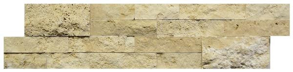 Light Travertine 6x24 Splitface Ledger Panel Travertine Tile