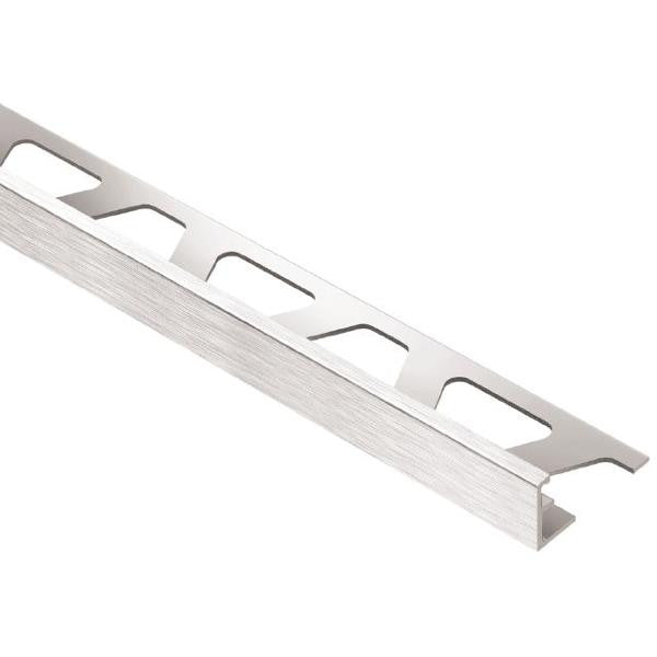 Schluter JOLLY 3/8" Anodized Aluminum Trim, Brushed Chrome