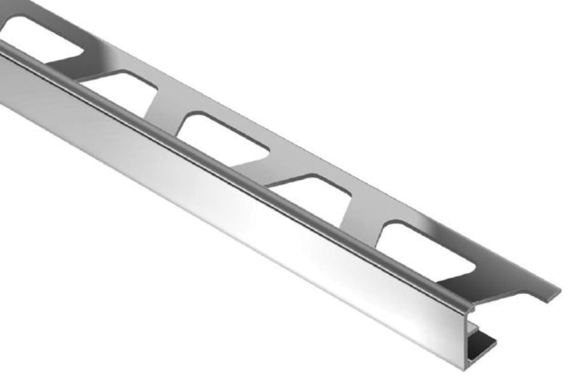 JOLLY 10' 1/2" Polished Chrome Aluminum Tile Edge Trim