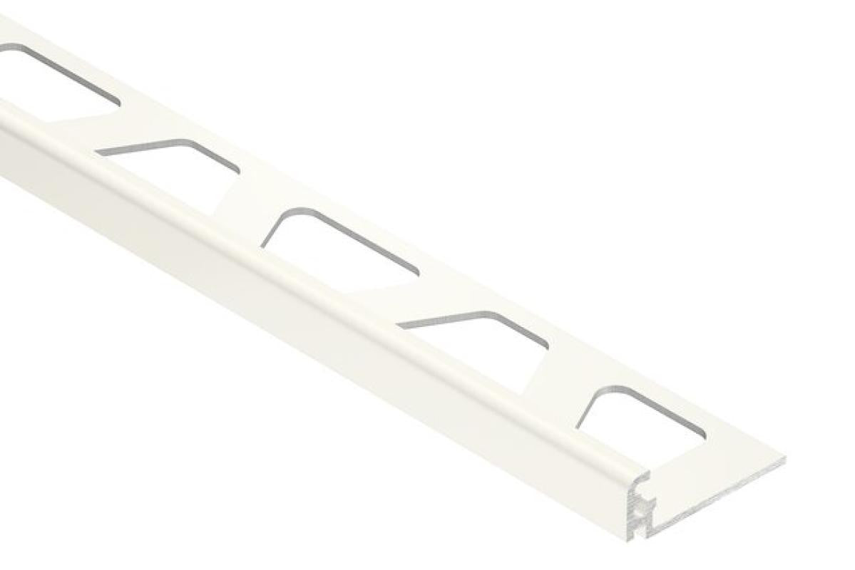 JOLLY 5/16" Esquinero para azulejos de aluminio blanco brillante