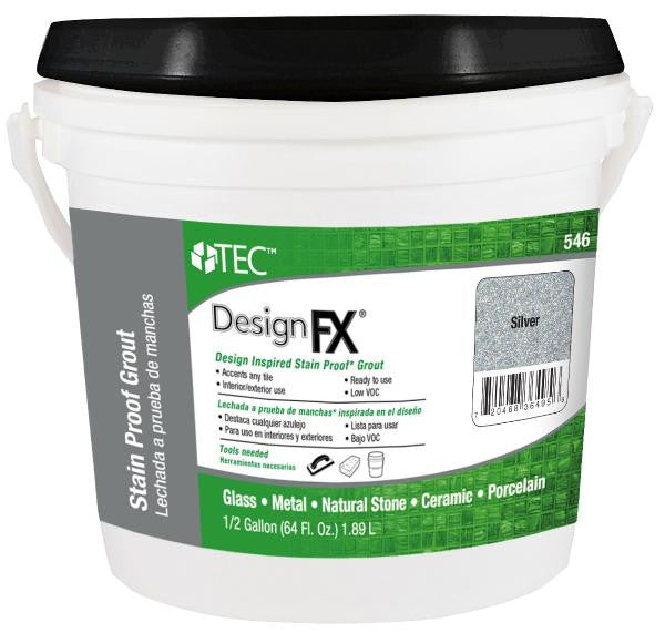 TEC 546 Design FX Silver Grout, Half Gallon