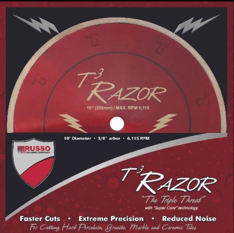 T3 Razor 4" Diamond Blade with SuperCore Tech