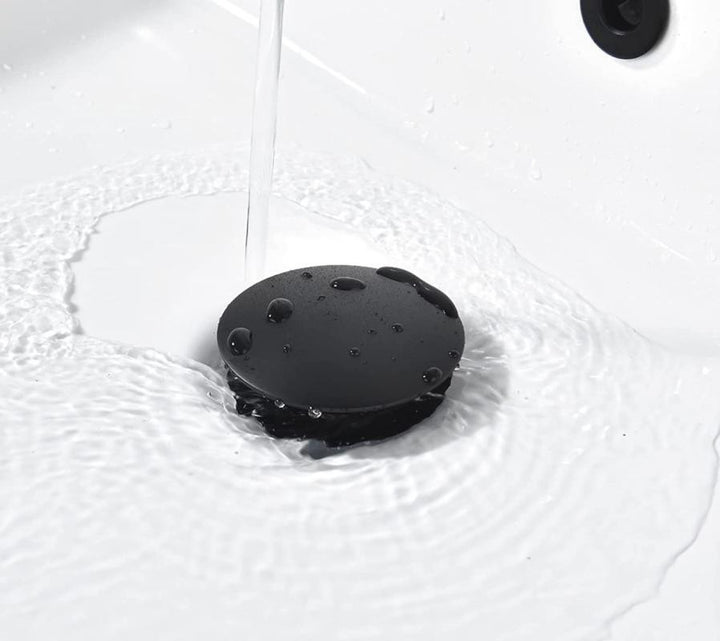 HB6002 Desagüe de lavabo push/pop-up, negro mate