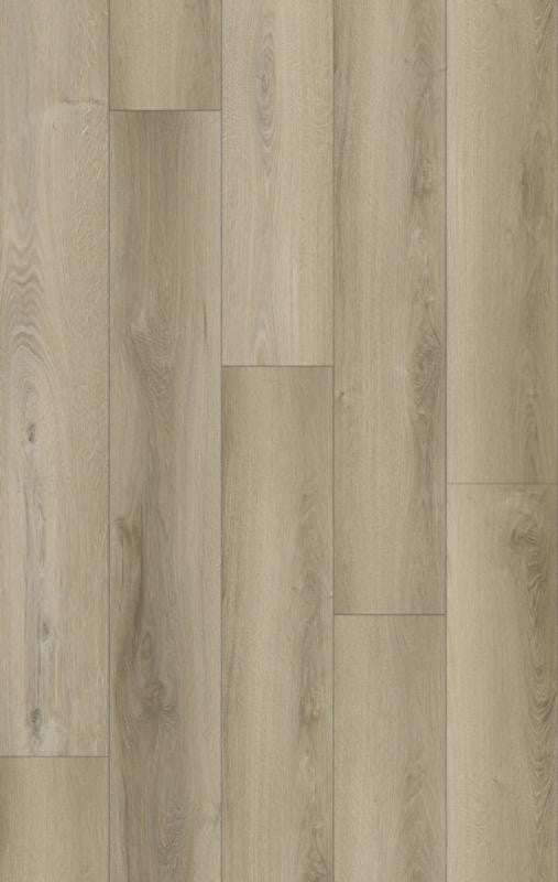Piso laminado de lujo de vinilo con aspecto de madera Silver Moon de 7x48