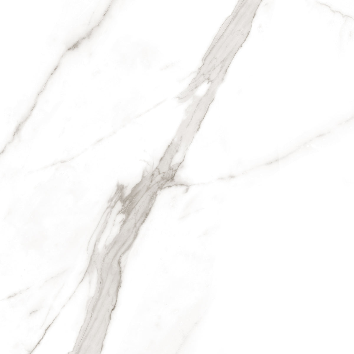 Calacatta Tranco 32x32 Polished Marble Look Porcelain Tile