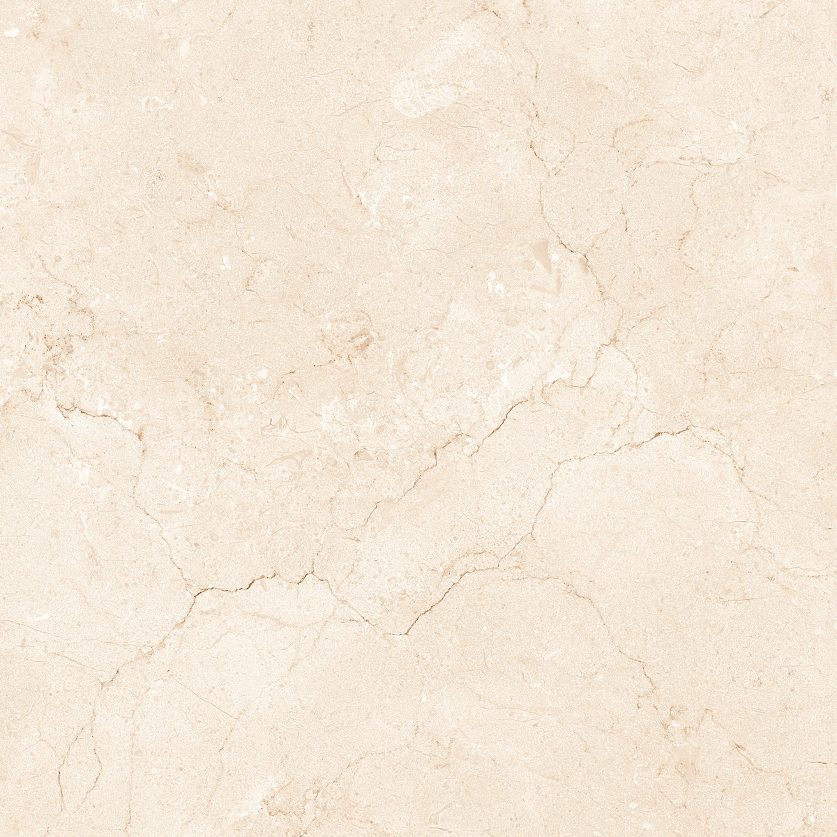 Mármol Crema Marfil 24x24 de Porcelana Pulida con Aspecto de Mármol