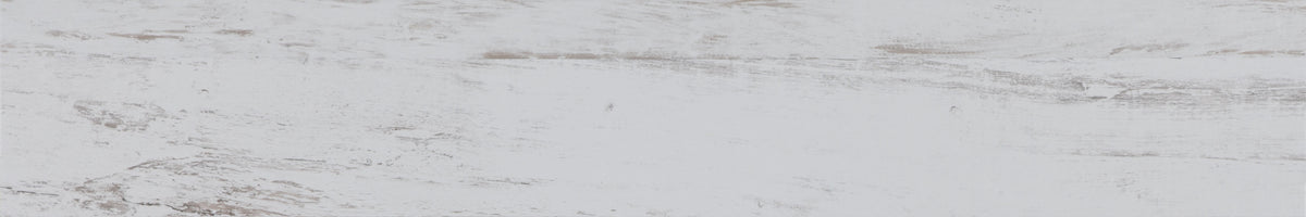 Ecopatina Blanc III 8x47 wood look porcelain plank tile close-up showing whitewashed patina
