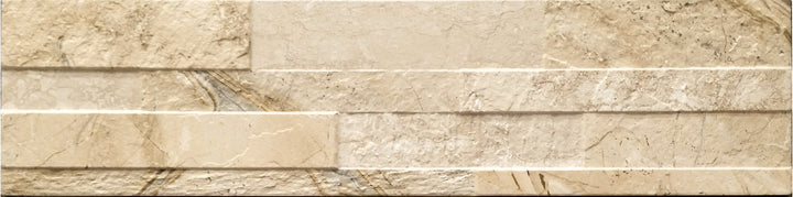 Gioia 3D Beige 6x24 Porcelain Wall Tile