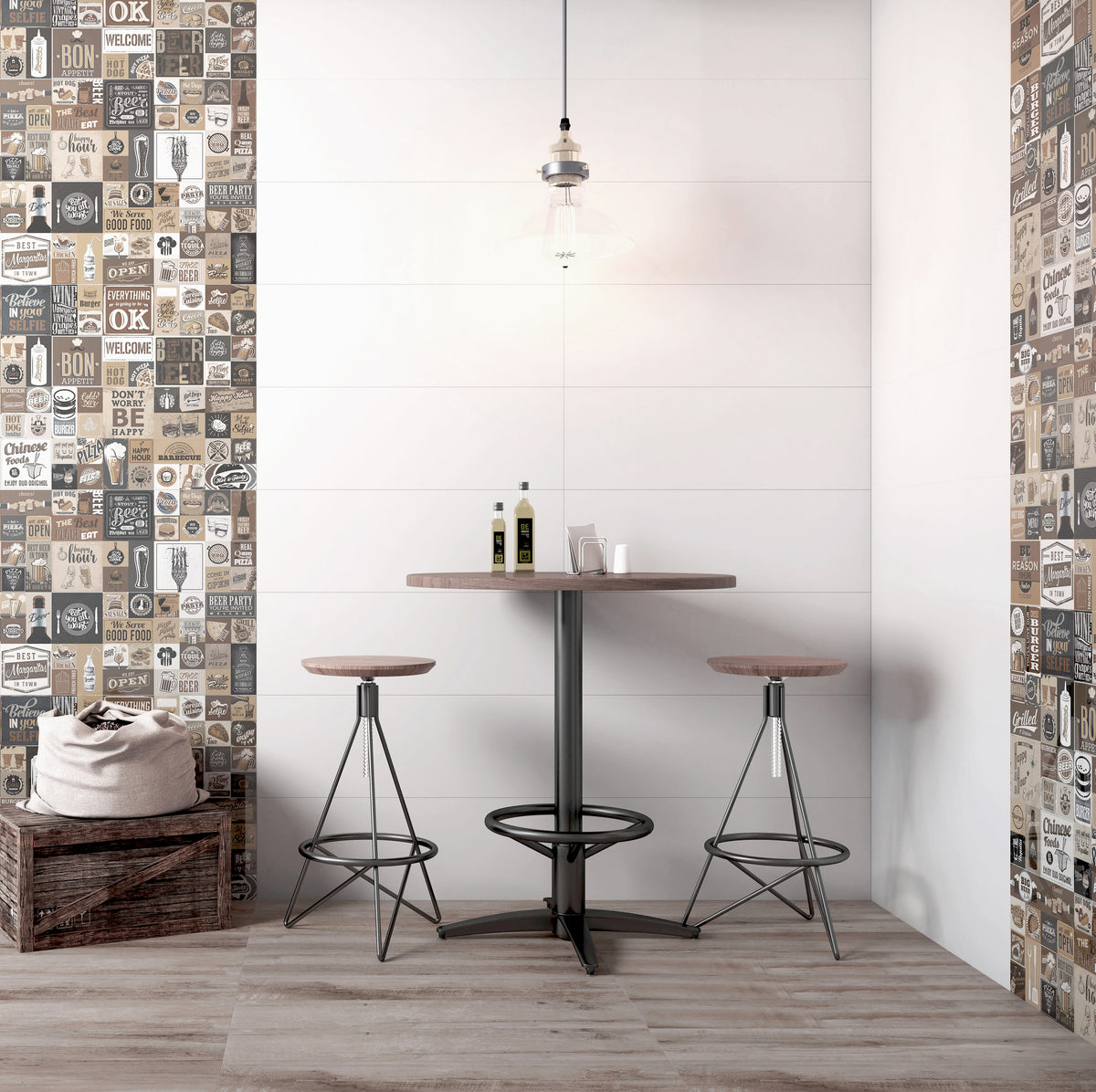 Diamante Branco Matte 12x36 Ceramic Tile