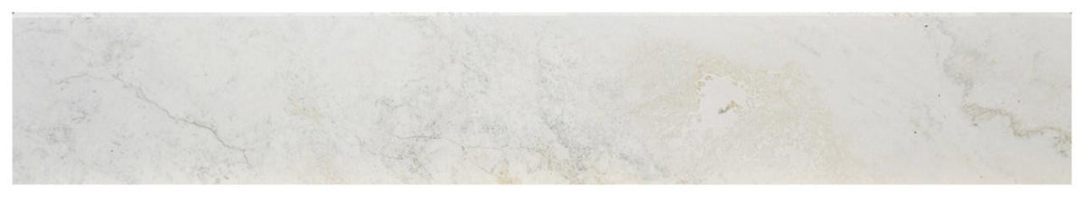 Prestige Travertino White Porcelain Bullnose 4x24