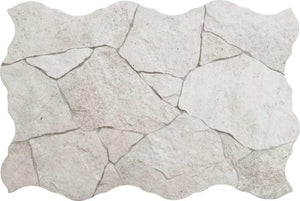 Gres Porcelánico Imitación Piedra Borgogna Flagstone White 17x26