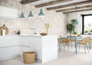 Gres Porcelánico Imitación Piedra Borgogna Flagstone White 17x26