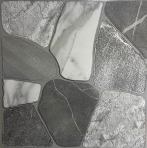 Grey Rocks Textured Outdoor Ceramic Patio Tile 18x18 Ceramic Tile