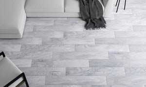 Baldosa de porcelana tipo duela Blue Ridge Grey 8x48