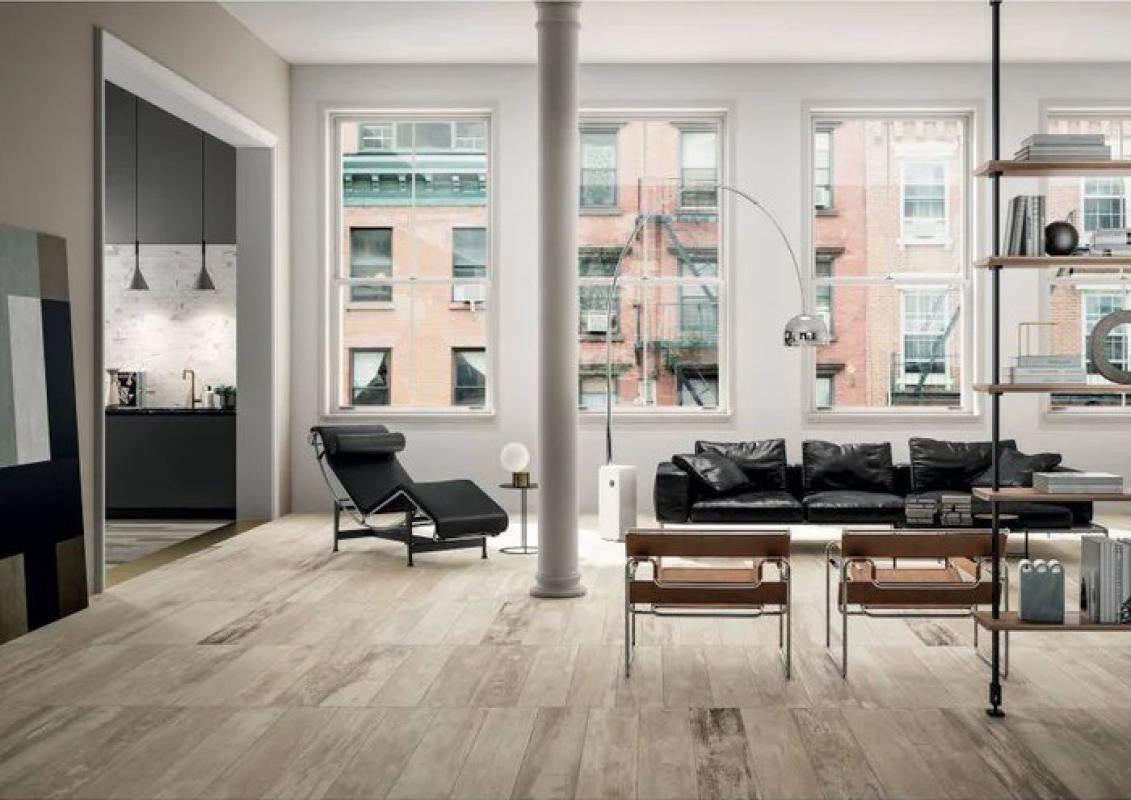 Farmhouse White 8x40 Wood Look Porcelain Plank Tile
