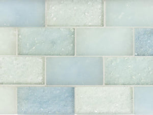 Mosaico de Vidrio Ladrillos Caribeños Hoja de 11x10