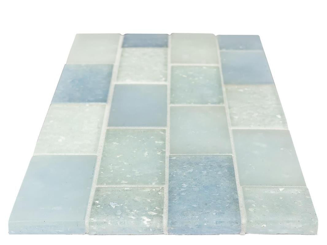 Mosaico de Vidrio Ladrillos Caribeños Hoja de 11x10