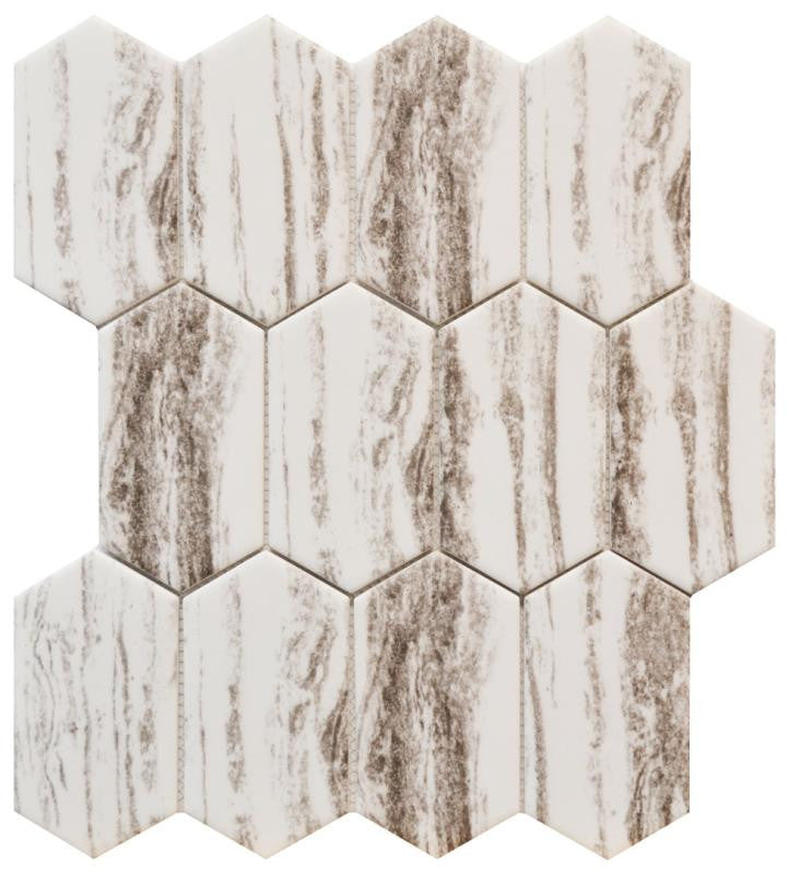 Contemporary Pickets Glass Mosaic Tile 9x14 Sheet