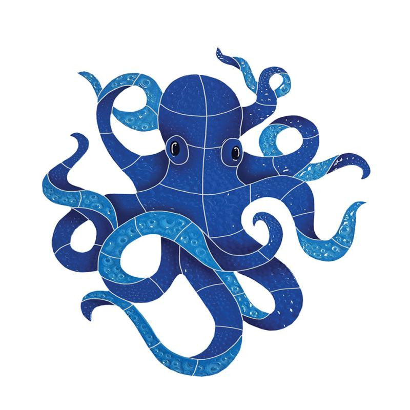 Pulpo 15x12 Azulejo de Mosaico de Cerámica