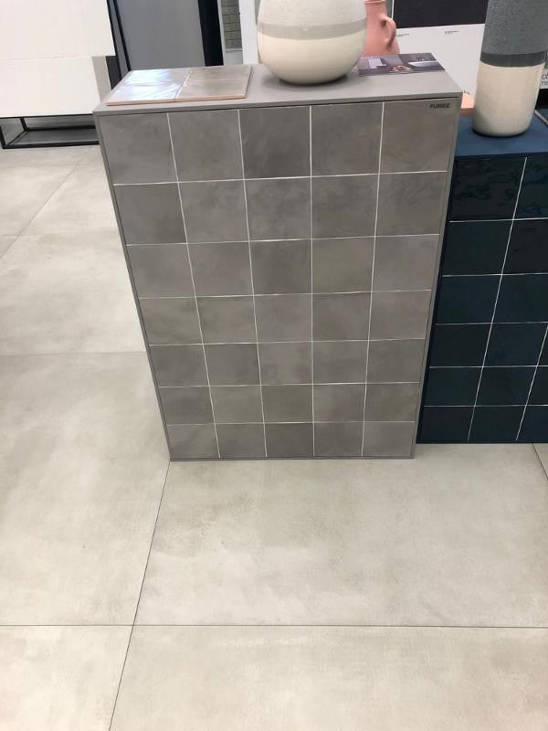 Gouache Fumee Grey 6x6 Ceramic Wall Tile