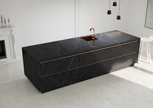 Panel de porcelana Coverlam Nero Ardi 39x118