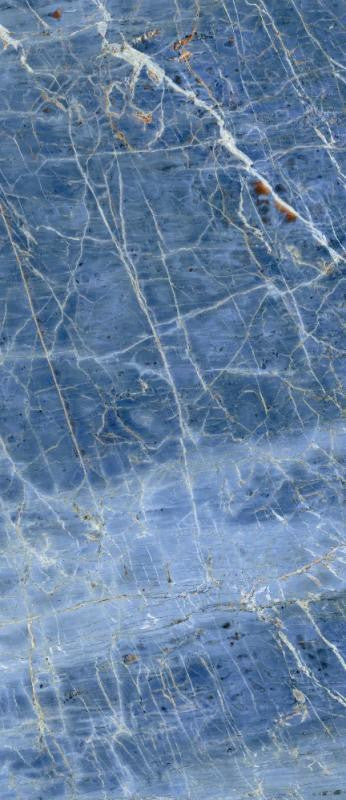 Marmoteca Blue Denim 48x110 Polished Marble Look Porcelain Panel Porcelain Tile