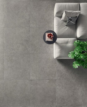 Panel de porcelana Pura Grey Cincelado 48x109
