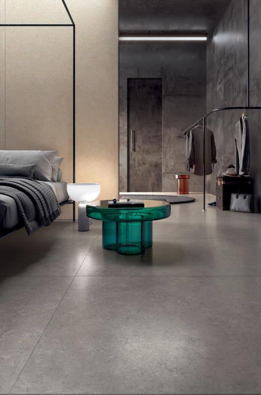 Panel de porcelana Pura Grey Cincelado 48x109