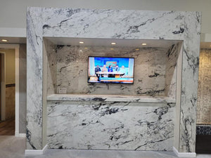 Perpetual Breccia Warm 48x109 Marble Look Porcelain Panel Porcelain Tile