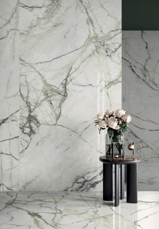 Synestesia CalacattaEmerld Panel de porcelana 48x109